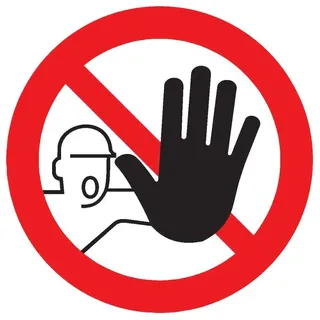 SafetyMarking Verbotsschild Zutritt für Unbefugte verboten Ø 200 mm