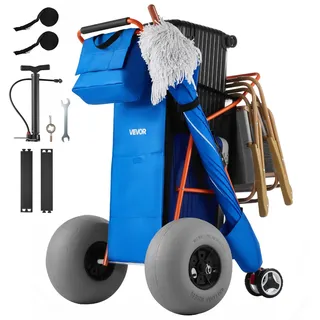 Vevor Bollerwagen faltbar blau
