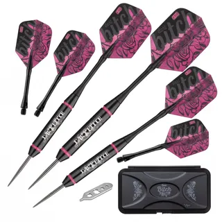 Viper Vanity Stahl Spitze Darts mit Aufbewahrungs-/Reisetasche: Dart Bitch, 22 Gramm