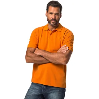 JP 1880 Herren, Piqué Poloshirts, Dunkelorange, 3XL