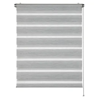 SCHÖNER WOHNEN-Kollektion Doppelrollo »Tilda« transparent Sichtschutz mit Bohren/ohne Bohren freihängend geklemmt, silberne oder weiße Rollo-Technik, schwarz