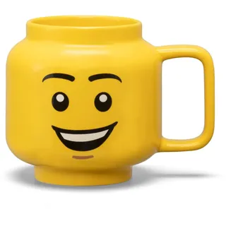 Room Copenhagen R.C. Lego Ceramic Mug Large Happy Boy 41460806, Gelb