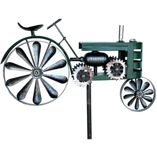DanDiBo Ambiente Gartenstecker Traktor XL 160 cm Grün