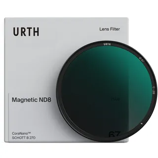 Urth 58 mm Magnetischer ND8 (3 Stop) Filter (Plus) | 20-lagig nanobeschichtet, HD-Optikglas, Neutraldichte-Belichtungskontrolle für Kameraobjektive