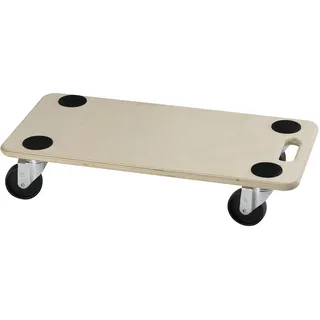 Dörner + Helmer Transportroller Stabil, 590mm x 290 mm x 120mm, 200kg Tragkraft, Kunststoffräder, für Kisten und Möbel
