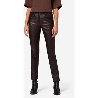 Damen Lederhose Lederjeans Ricano DORIN – Braun / XS - Schwarz