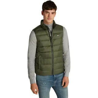 Tommy Jeans Herren Weste Down Leicht, Grün (Fatigue Green), S