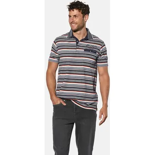 Poloshirt BABISTA "Poloshirt PALDEN", Herren, Gr. XL, blau (dunkelblau gestreift), Obermaterial: 100% Baumwolle CO., Shirts Poloshirt