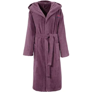 Unisex-Bademantel KANGAROOS "Cassidy, für Damen & Herren, Standardlänge & Überlänge" Gr. M, lila (mauve), L:120cm, Walkfrottee, Hausmäntel, Unisex-Bademantel, mit Taschen, Männer und Frauen, Baumwolle, Reise, Hotel, Sauna, S-3XL, Topseller