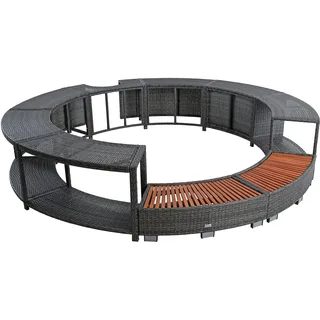 Estexo Whirlpool Umrandung grau 200 cm