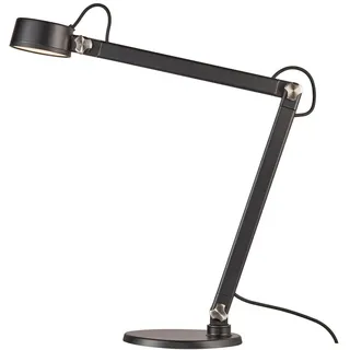 Nordlux Schreibtischleuchte , Schwarz , Metall , 10.5x46.5x49.5 cm , Lampen & Leuchten, Innenbeleuchtung, Tischlampen, Schreibtischlampen