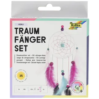 Folia Bastelset Traumfänger Girly pink blau