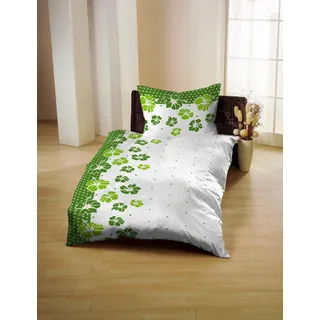 Gerald Wittmann Bettwäsche »Microfaser-Seersucker« 2 Stk. tlg., grün