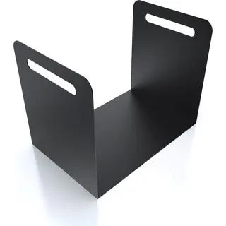 teileplus24 Kaminholzregal Metall Innen Außen Modell: Rustikal Schwarz