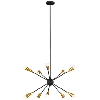 Elstead Lighting KRONLEUCHTER Schwarz - 47.7 cm