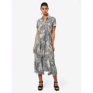 CREATION L Druckkleid Etuikleid Mehrfarbig Schwarz 42