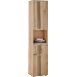BASIC by Balculina BASIC Austin Hochschrank 40 x 181 cm Beige Kunststoff/Metall