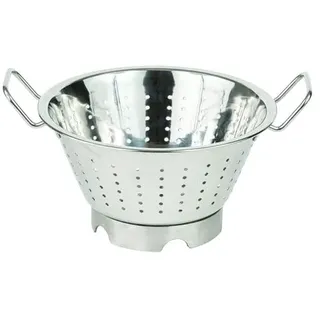 LOUIS TELLIER - Konisches Sieb mit Fuß - 2 Henkel - Edelstahl - 24 cm.