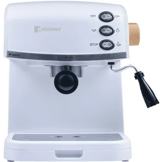 BERGNER natürlich - Elektrische Kaffeemaschine von 850 W - 15 bar Druck | -Funktion oder Dampf - mit Milchschaum - abnehmbares Tablett - einfach zu reinigen