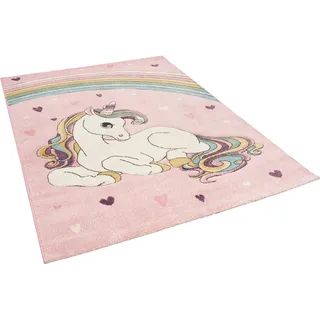 Pergamon Kinder Teppich Maui Kids Einhorn Pastell Rosa 200x290cm