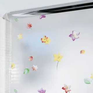 Spirella Modernes Duschrollo Duschvorhang mit Kassette | schnelltrocknendes Rollo für Dusche und Badewanne | bis zu 240 cm Länge ausziehbar | 140 cm breit