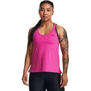 Under Armour Damen Knockout Tank Top Weste, Rebel Pink/Weiß/Schwarz, XS