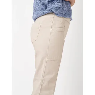 Stoffhose TONI "Sue Joggpants 7/8", Damen, Gr. 44, N-Gr, sand, Web, Obermaterial: 77% Baumwolle, 20% Polyamid, 3% Elasthan, unifarben, schmal lang, Hosen Stoffhose, mit Stretch