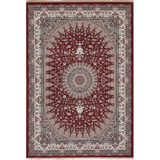 Vintage-Teppich , Dunkelrot, Beige , Textil , orientalisch , rechteckig , 80x150 cm , Teppiche und Böden, Teppiche, Webteppiche