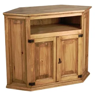 Mexico TV Eckkommode Massivholz Pinie  Mexiko Möbel Mexikanisch