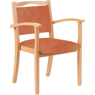 einrichtungsdesign24 Armlehnstuhl Stoff orange