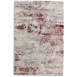 Schöner Wohnen Webteppich , Creme, Rot , Textil , rechteckig , 133x190 cm , für Fußbodenheizung geeignet, antistatisch, pflegeleicht , Teppiche und Böden, Teppiche, Moderne Teppiche