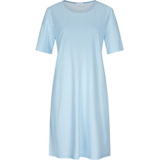 Bild von Nachthemd mit Allover-Muster Modell Emelie hellblau 38