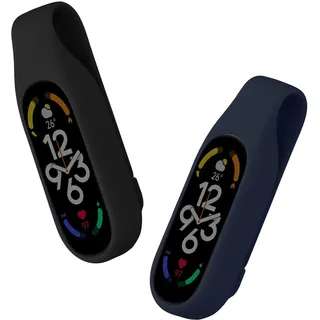 kwmobile Clip Halter kompatibel mit Xiaomi Mi Band 7/6 / 5/4 - Silikon Fitnesstracker Halterung - ohne Tracker