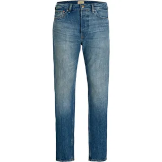 Loose-fit-Jeans JACK & JONES "JJICHRIS JJCOOPER JOS 890 PCW NOOS", Herren, Gr. 33, Länge 34, blau denim, Denim/Jeans, Obermaterial: 100% Baumwolle, unifarben, loose fit lang, Jeans Loose-fit-Jeans