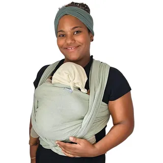 Hoppediz Babytragetuch ab Geburt, Neugeboren bis Kleinkind, 100% Baumwolle, Elba, 3,70 m