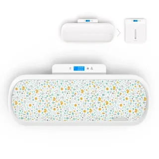 Suavinex SUAVINEX, Präzisionswaage für Babys und Erwachsene, digitale Bluetooth-Waage, für Geburt bis Erwachsenenalter, 1 kg bis 100 kg, mit abnehmbarem Messfach, Weiß