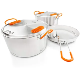 GSI Outdoors 68183 Camping-Kochtopf Set Silber
