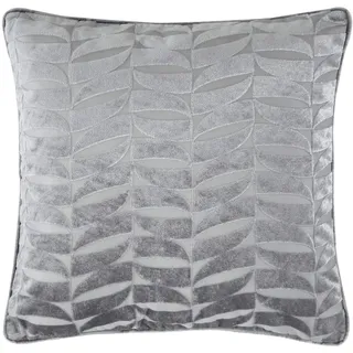 Curtina Kendal Jacquard-Kissen, gefüllt, Polyester, Silber, 43 x 43 cm