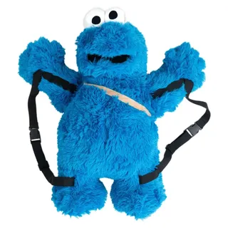 Sesame Street Sesamstraße Krümelmonster 3D Rucksack - Blau
