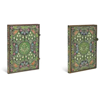 Paperblanks Blühende Poesie Notizbuch Grande Unliniert, Grande (300 x 210) & Blühende Poesie Notizbuch Midi Liniert (Poetry in Bloom), Midi (180 x 130)