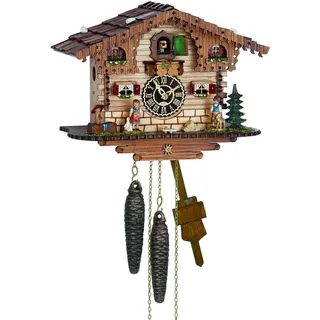 Trenkle - 1511 - Chalet-Uhr Wanduhr Kuckuck - Kettenuhrwerk 1 Tag - Kuckuck Classic - Braun
