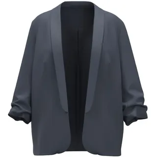 PIECES Damen Pcbosella 3/4 Noos Qx Blazer, Ombre Blue, 46 Große Größen EU