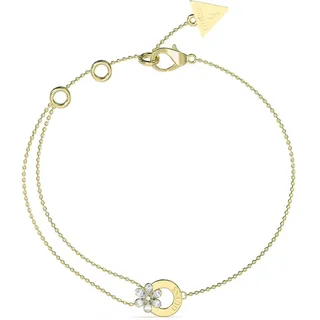 GUESS Lily Flower Armband Edelstahl goldfarben JUBB05111JWYGS Größe S