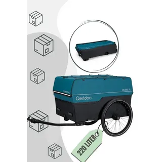 Qeridoo Qubee XL Lastenanhänger petrol blau 2023