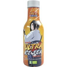 Bild Bio Eistee – Veganes Schwarzteegetränk mit dem Naruto Charakter Sasuke – Erfrischender Melonen-Geschmack – 1 x 500 ml Einweg
