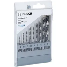 Bild Professional HSS PointTeQ Spiralbohrer-Set, 9-tlg. (2607002826)