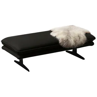 W.Schillig Polsterhocker »broadway« Füße in schwarz pulversbeschichtet, schwarz