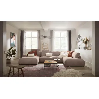 Musterring Wohnlandschaft "Lucia viel Platz, bequem, U-Form" Verschiedene Farben, inkl. Kopfstütze, Gesamtbreite 434 cm, taupe