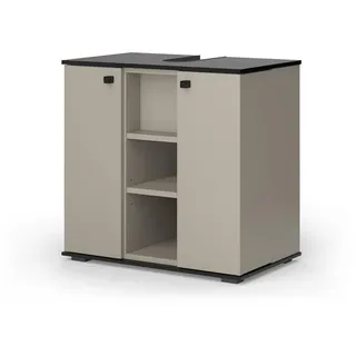 Vicco Waschbeckenunterschrank Joli Greige 60 x 59 cm mit 2 Türen, - Grau