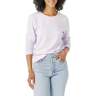 Amazon Essentials Damen Fleece-Sweatshirt zum Überziehen mit Rundhalsausschnitt (In Übergröße erhältlich), Lila, L